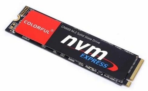 Накопитель SSD M.2 2280 Colorful CN600 256GB PCIe Gen3x4 with NVMe 1600/900MB/s IOPS 200K/180K MTBF 1M RTL