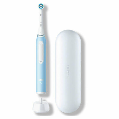 Электрическая зубная щетка Oral-B iO Series 3n, «Ледяной синий» OBIOS3NBLU электрическая зубная щетка oral b io series 5 black