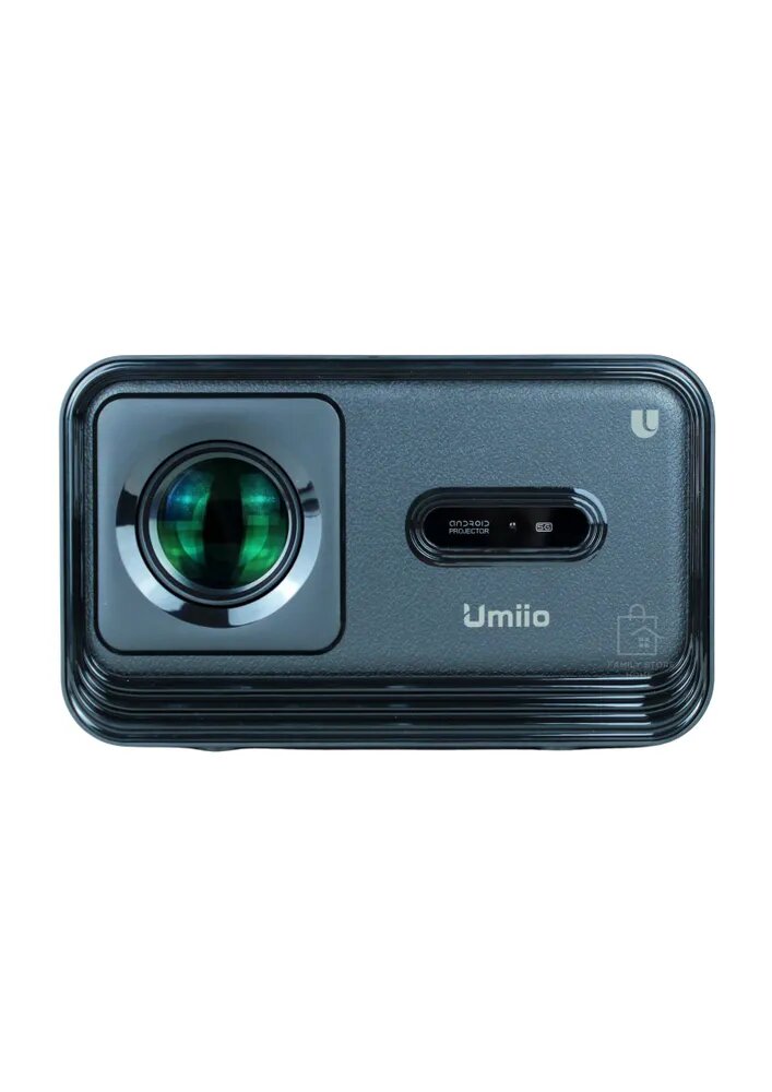 Проектор NEW 2024 EDAMU UMIIO U8 Pro черный модернизированный портативный c Wi Fi, 4K Android 9.0 TV, мультимедийный