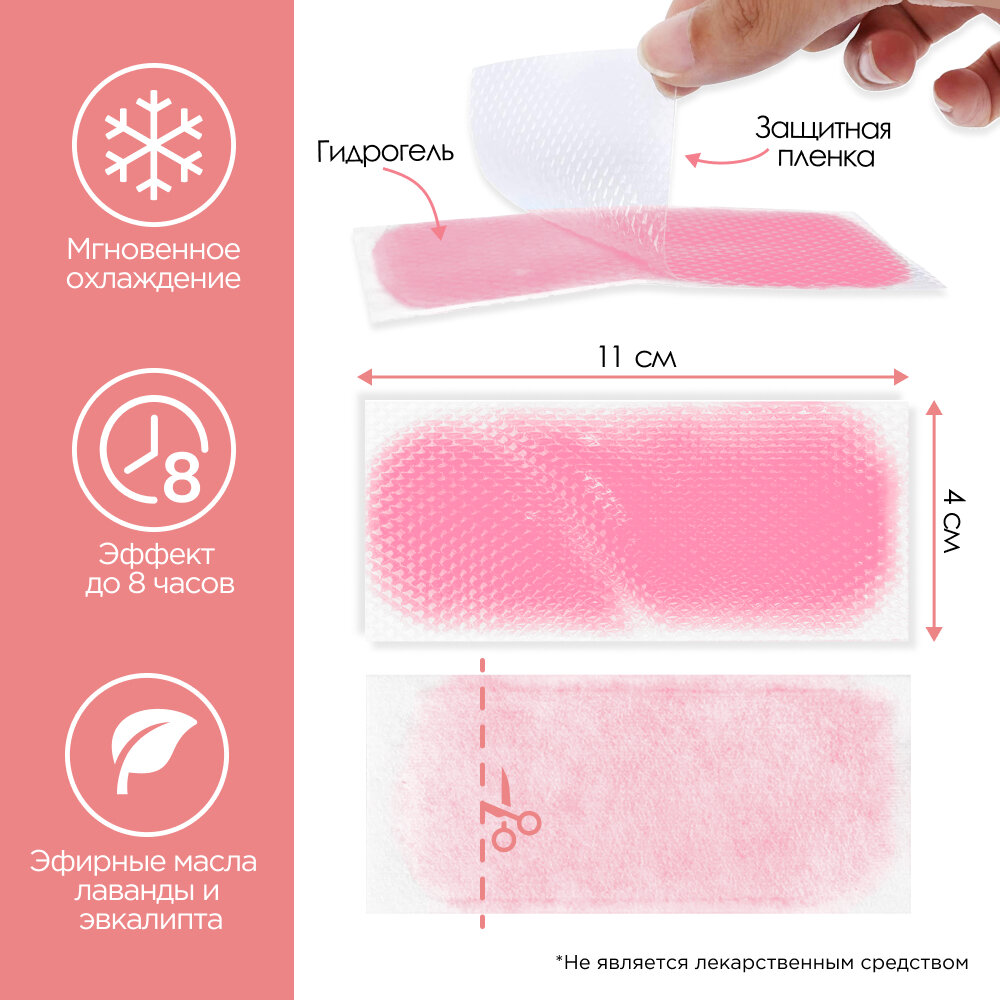 Пластырь охлаждающий медицинский "Longmed+", 1 уп./5 шт.