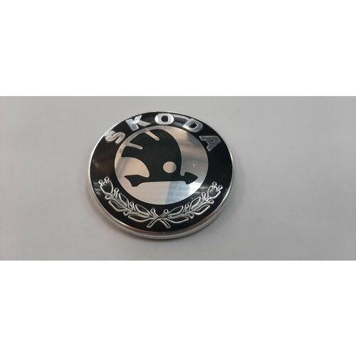 Эмблема Шкода 80мм black черная 699₽