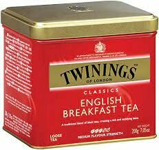 Twinings English Breakfast, черный чай, жестяная банка 100 гр