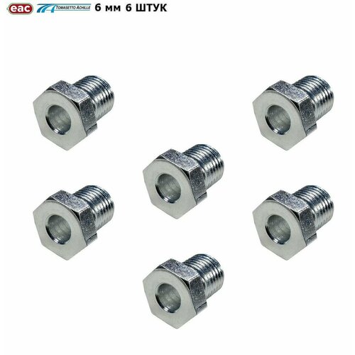 Гайка упорная ГБО TOMASETTO 6 мм M10X1 6 штук 870₽