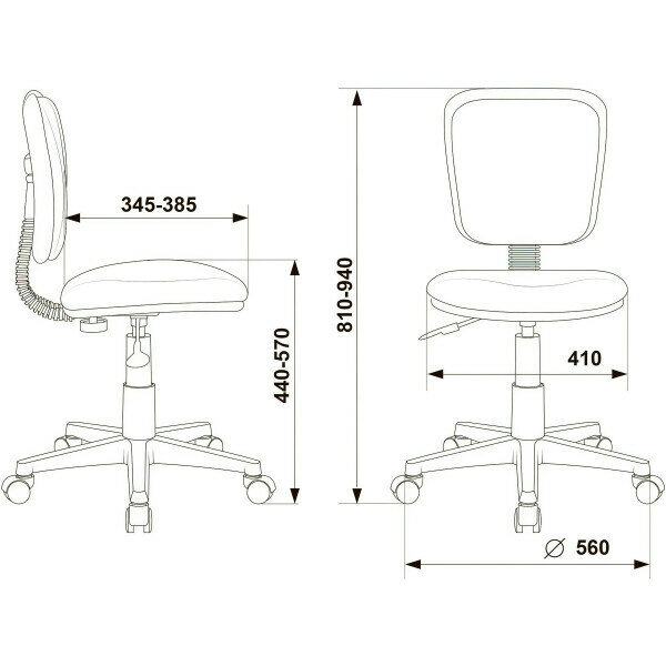 Кресло компьютерное Бюрократ CH-W204NX Light-19 grey-white