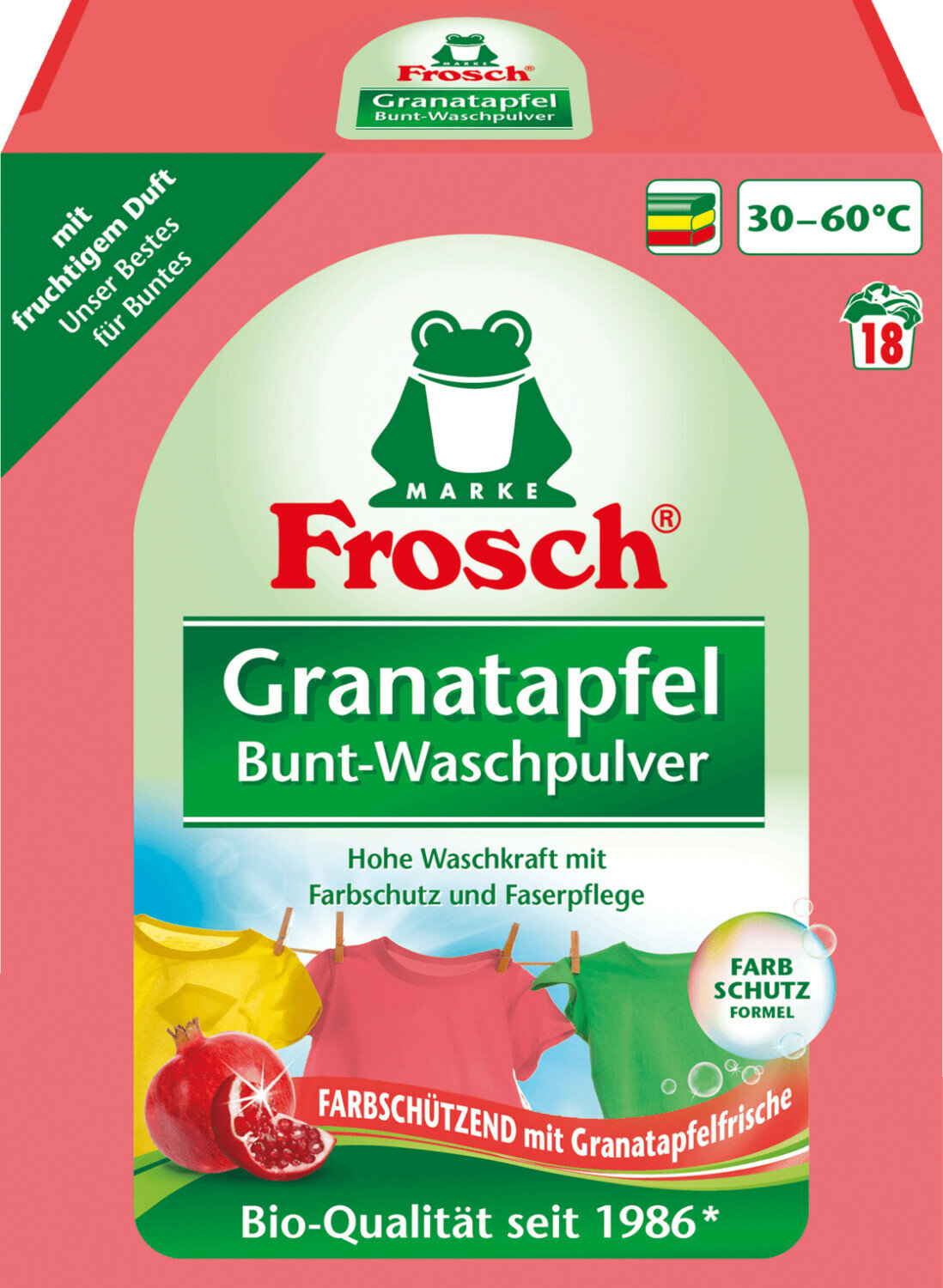 Стиральный порошок Frosch Granatapfel Bunt, 1.45 кг