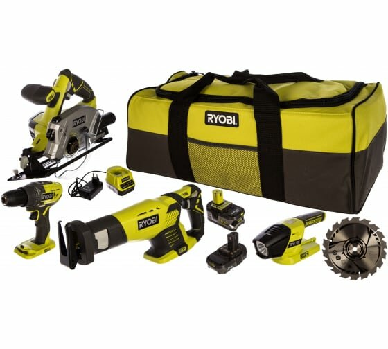 Набор аккумуляторного электроинструмента RYOBI R18CK4-252S