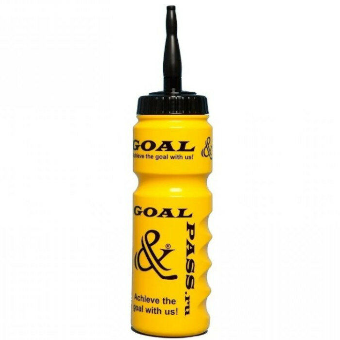 Бутылка GOAL&PASS с трубкой 750ml (желтый)