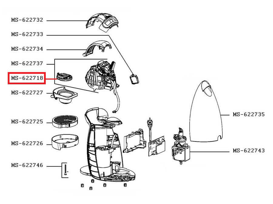 Прокалыватель капсул KRUPS Dolce Gusto MS-622718 для кофеварок