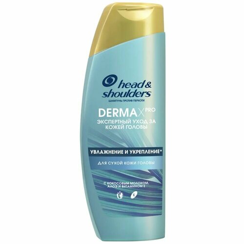 Head & Shoulders Шампунь Derma X Pro Увлажнение и укрепление, 270 мл. head and shoulders шампунь укрепление волос д мужчин 200мл 6 шт 81426221