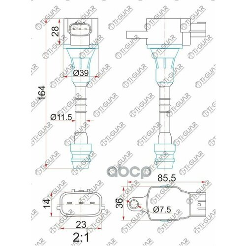 Катушка Зажигания Tg-22448-6N015 Ti-Guar Nissan Qg13deQg15deQg18deGa15de 96- Ti-Guar арт TG224486N015 4050₽