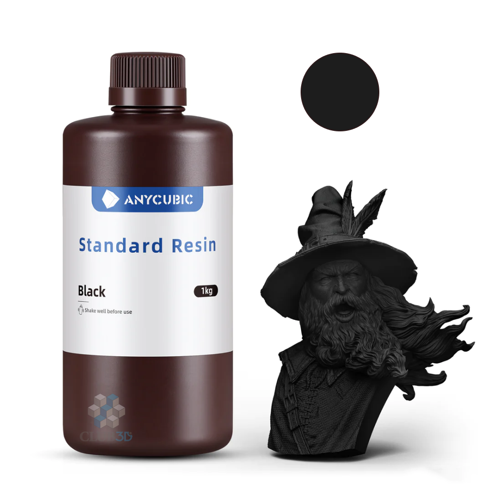 Фотополимерная смола Anycubic Basic Standart Colored UV Resin для 3D принтера 405нм Черная (Black) 1 литр