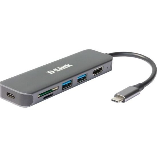 Док-станция с разъемом D-link USB Type-C DUB-2327/A1A