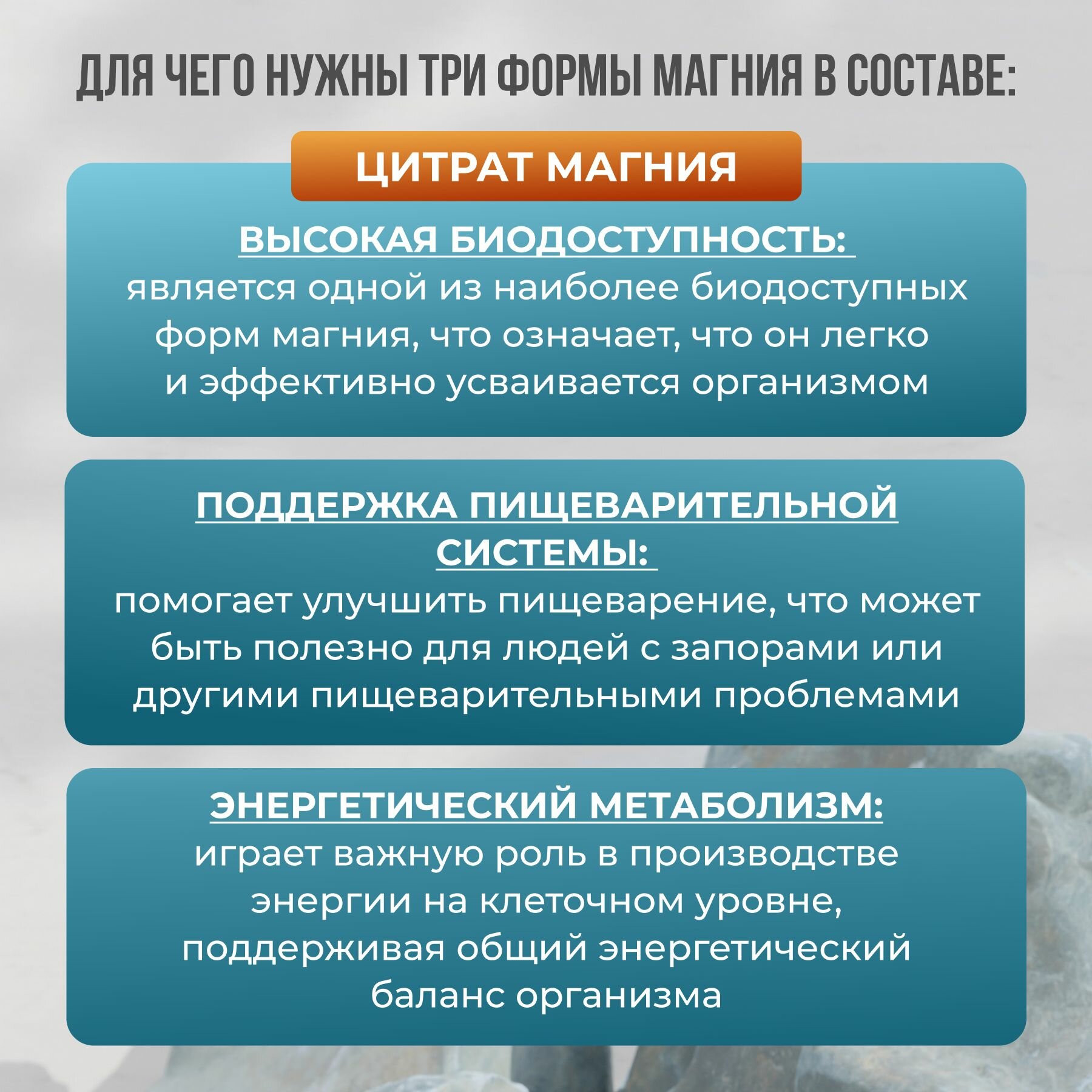 BioHerb Магний 3в1 цитрат, малат, бисглицинат, 120 капсул — фото 1
