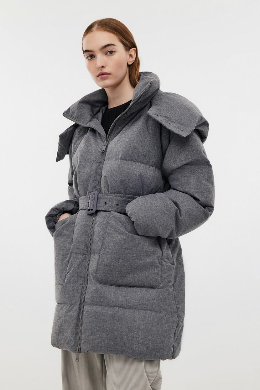 Пуховик Baon B0024558, размер XS, grey melange