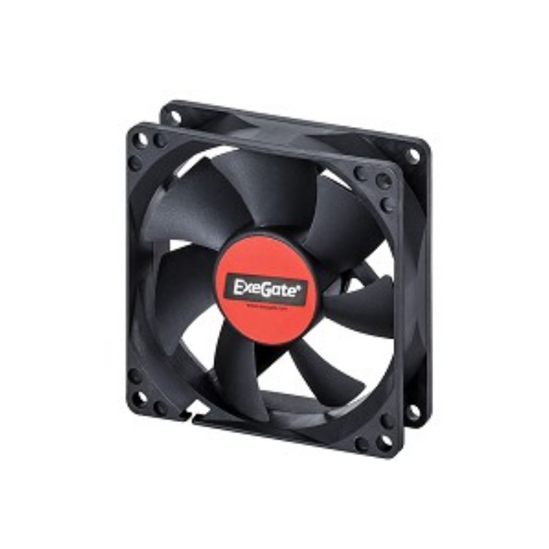 Exegate EX166174RUS Вентилятор ExeGate Mirage-S 80x80x25 подшипник скольжения, 2000 RPM, 23dB, 3pin