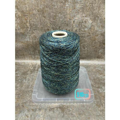 Авторская шелковая пряжа happycocoon в цвете Павлиний хвост 510г-979м 20500₽