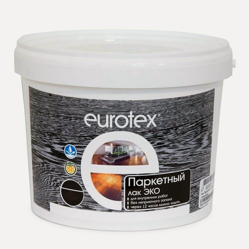 Изображение товара Лак паркетный ЭКО Eurotex полуматовый (0,8л)