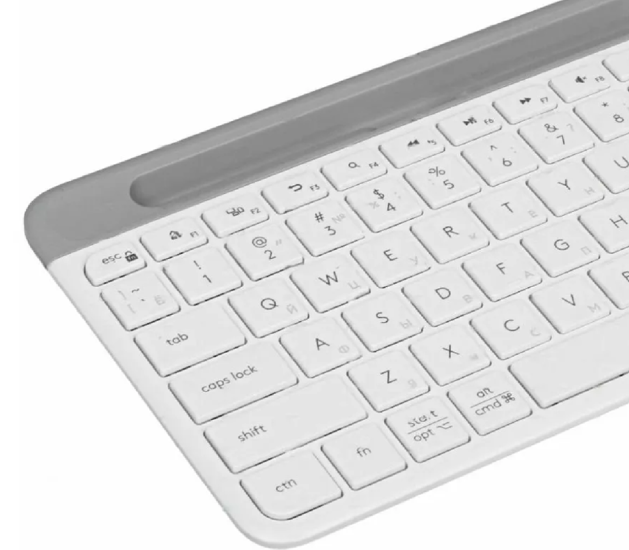 Беспроводная клавиатура Logitech K580 Slim Multi-Device Brown (ANSI), Русская и Английская раскладка, белая