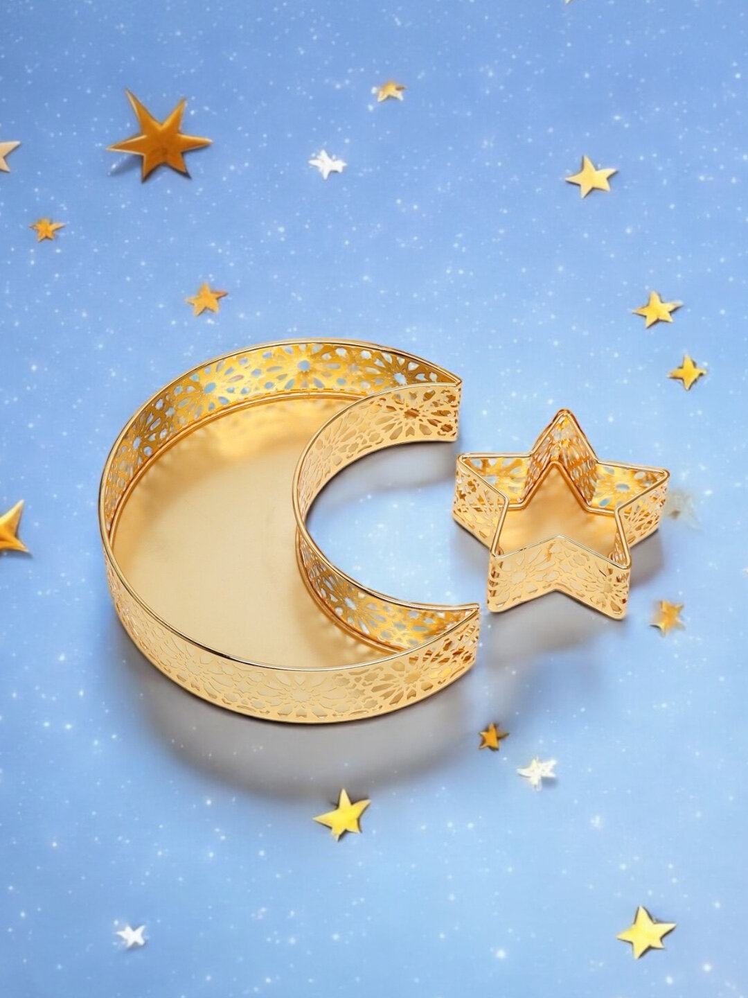 Набор блюд "Рамадан", для сладостей, ХДФ, золотой акрил, 1 шт — фото 1