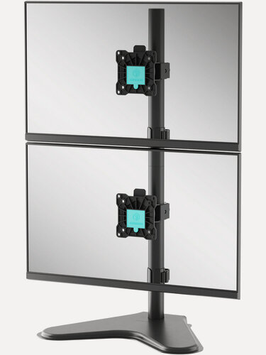 Изображение товара Кронштейн для двух мониторов ONKRON D208FS настольный, диагональ 13"-34", 2 по 8 кг, черный
