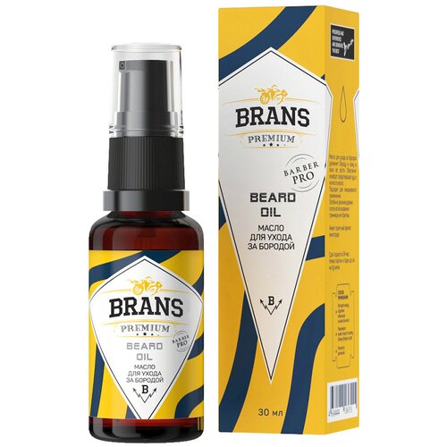 масло для ухода за бородой aftertaste масло активатор для роста бороды и усов woad seed Brans Premium Classic Beard Oil - Масло для ухода за бородой 30 мл