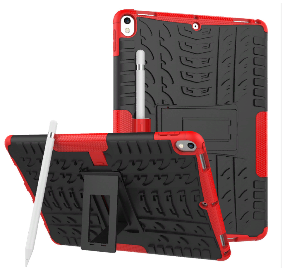 Чехол-бампер MyPads для iPad Pro 2 10.5 A1701, A1709 iPad Air 3 (2019) противоударный усиленный ударопрочный красный