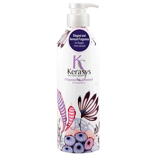 Kerasys Женский Elegance And Sensual Perfumed Rinse Парфюмированный кондиционер для тонких и ослабленных волос 400мл