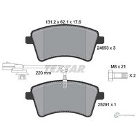 2469306;
 ;
Колодки тормозные дисковые с противошумной пластиной Q+ | перед | ;
TEXTAR;
цена за 1   ...