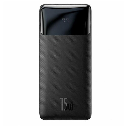 baseus bipow digital display power bank 20000mah 15w black Портативный аккумулятор Baseus Bipow Digital Display Power bank 20000mAh 15W, черный, упаковка: коробка