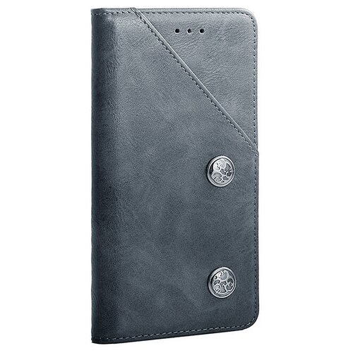 фото Чехол-книжка mypads для xiaomi redmi note 8 pro креативный крафтовый ретро футляр азиатский стиль ручной работы c декоративными пуговицами и визитницей серый