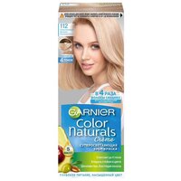 GARNIER Color Naturals стойкая питательная крем-краска 5 масел, 112 суперосветляющий жемчужно-платиновый блонд