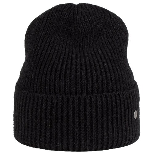 Шапка бини SKIFFHAT, размер 56-58, черный шапка бини skiffhat демисезон зима шерсть подкладка вязаная утепленная размер 56 58 черный