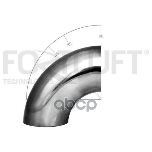 Ebp5790 Отвод Из Нержавеющей Стали Ф57мм Угол 90 Град. FortLuft арт. EBP5790 ebp6045 отвод из нержавеющей стали ф60мм угол 45 град fortluft арт ebp6045