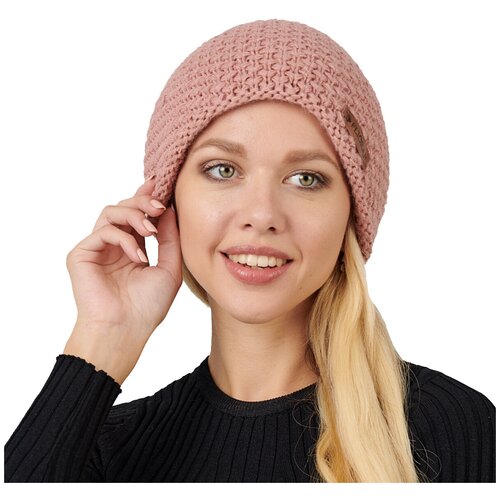 Шапка бини FLIORAJ, размер 56-58, розовый шапка бини flioraj размер 56 58 синий