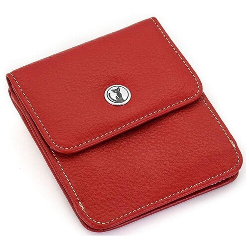 фото Компактный женский кожаный кошелек sergio valentini св 8093-214 красный