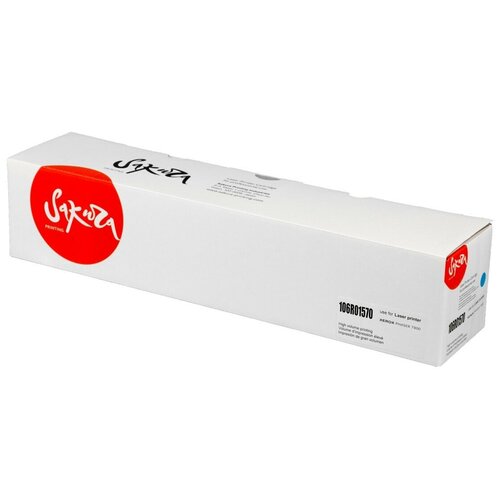 Картридж Sakura SA106R01570 совместимый (Xerox 106R01570) 17200 стр, голубой картридж sakura tk560c 10000 стр голубой