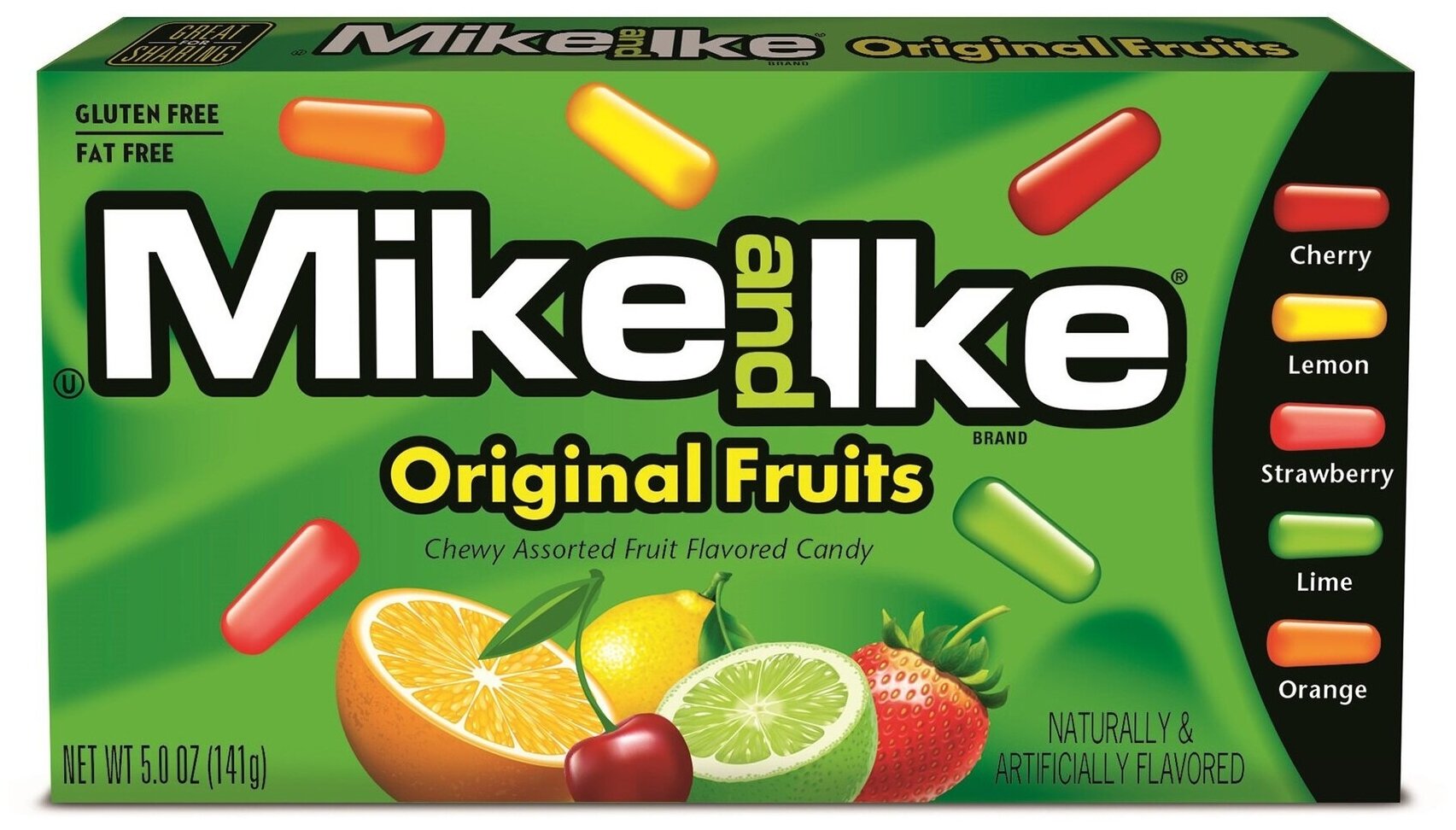 Конфеты Mike and Ike Original Fruits / Майк энд Айк Оригинал Фрукт 141 г. (США) - фотография № 1