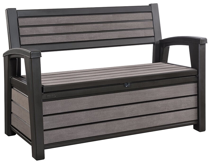 Скамья - сундук Хадсон (Hudson storage bench) 227 л. Коричневый - фотография № 2