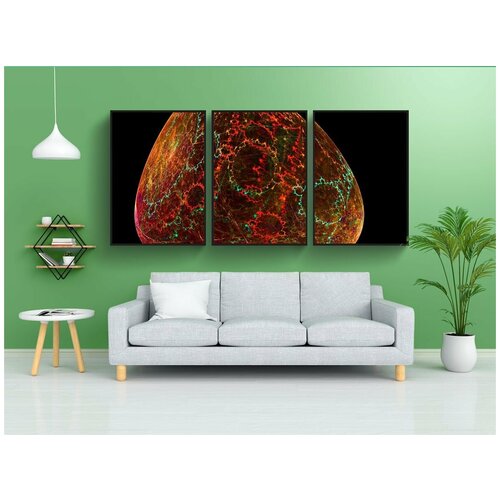 фото Набор модулных постеров для интерьера "фрактальная искусства, фрактал, изобразительное искусство" 60x90 см. в тубусе, без рамки lotsprints