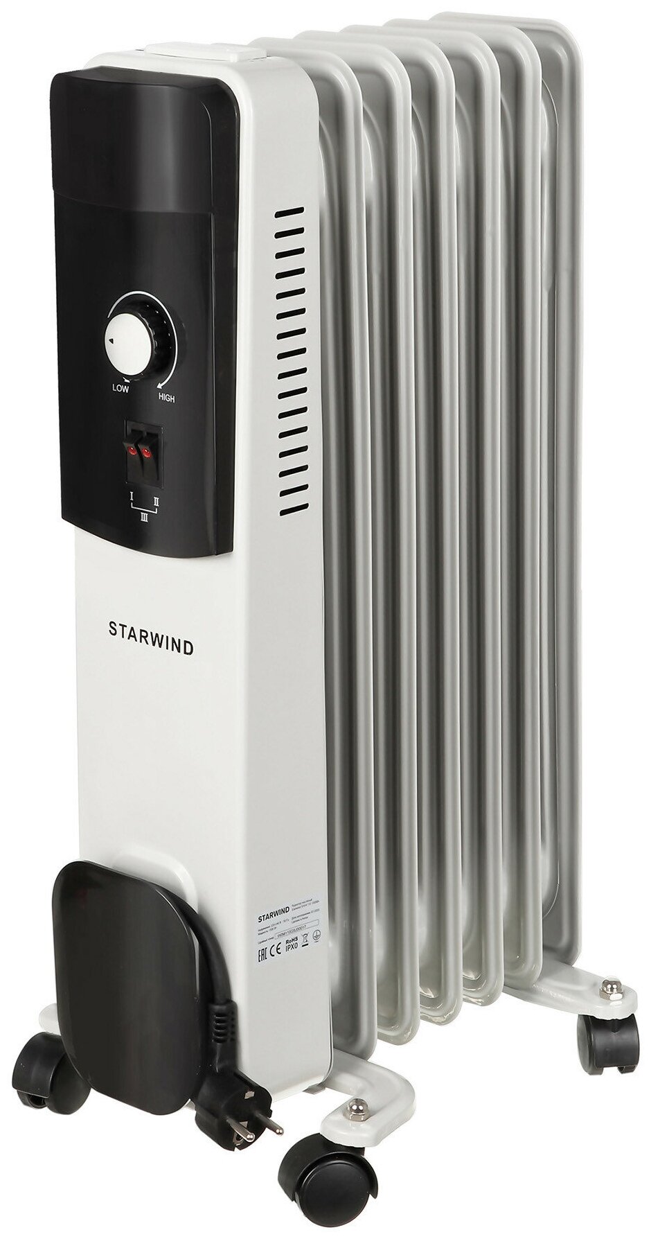 Радиатор масляный Starwind SHV4710 1500Вт белый