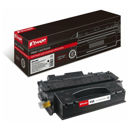 Картридж лазерный Комус 53X Q7553X черный, повышенная емкость, для HPP2014/P2015