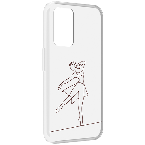 Чехол MyPads балерина-белая для Realme GT Neo3T задняя-панель-накладка-бампер