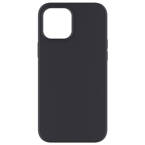 фото Накладка soft silicone для apple iphone 12 pro max, черный, pet синий, deppa (87769)