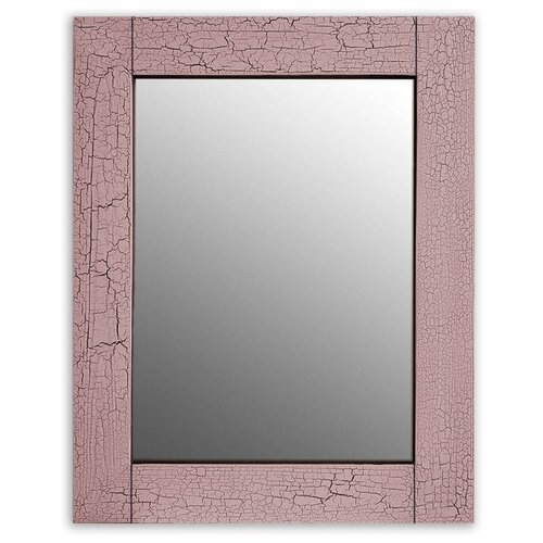 фото Настенное зеркало кракелюр розовый 60х60 см дом корлеоне