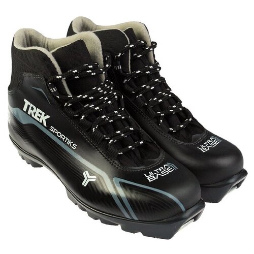 фото Лыжные ботинки trek sporttiks nnn (ик), черный/серый