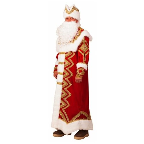меховой костюм деда мороза детский Батик Карнавальный костюм для взрослых Дед Мороз Великолепный, 54-56 размер 325-54-56