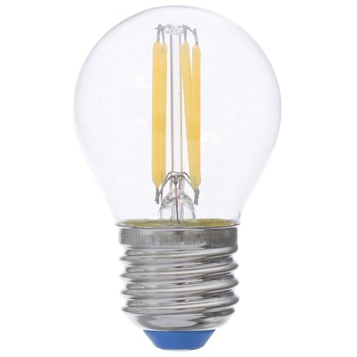 фото Лампа светодиодная филаментная airdim, форма шар, e27 5 вт 500 лм свет холодный uniel
