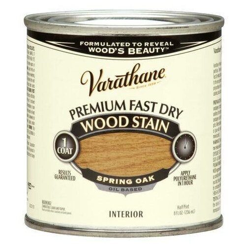 Varathane Premium Fast Dry Wood Stain тонирующее прозрачное масло для дерева (весенний дуб, 0,236 л)