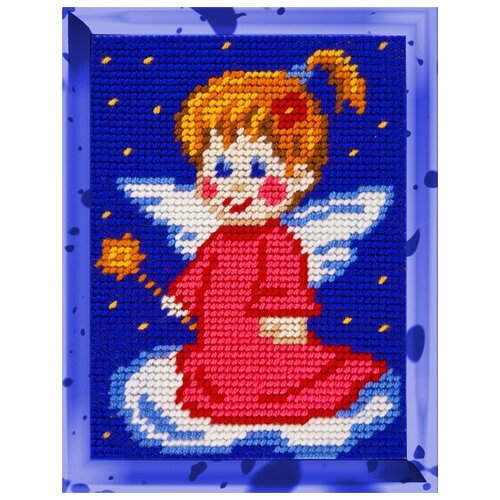 фото Набор для вышивания пряжей "bambini. ангелочек", 15х20 см, арт. x2250 brvsk