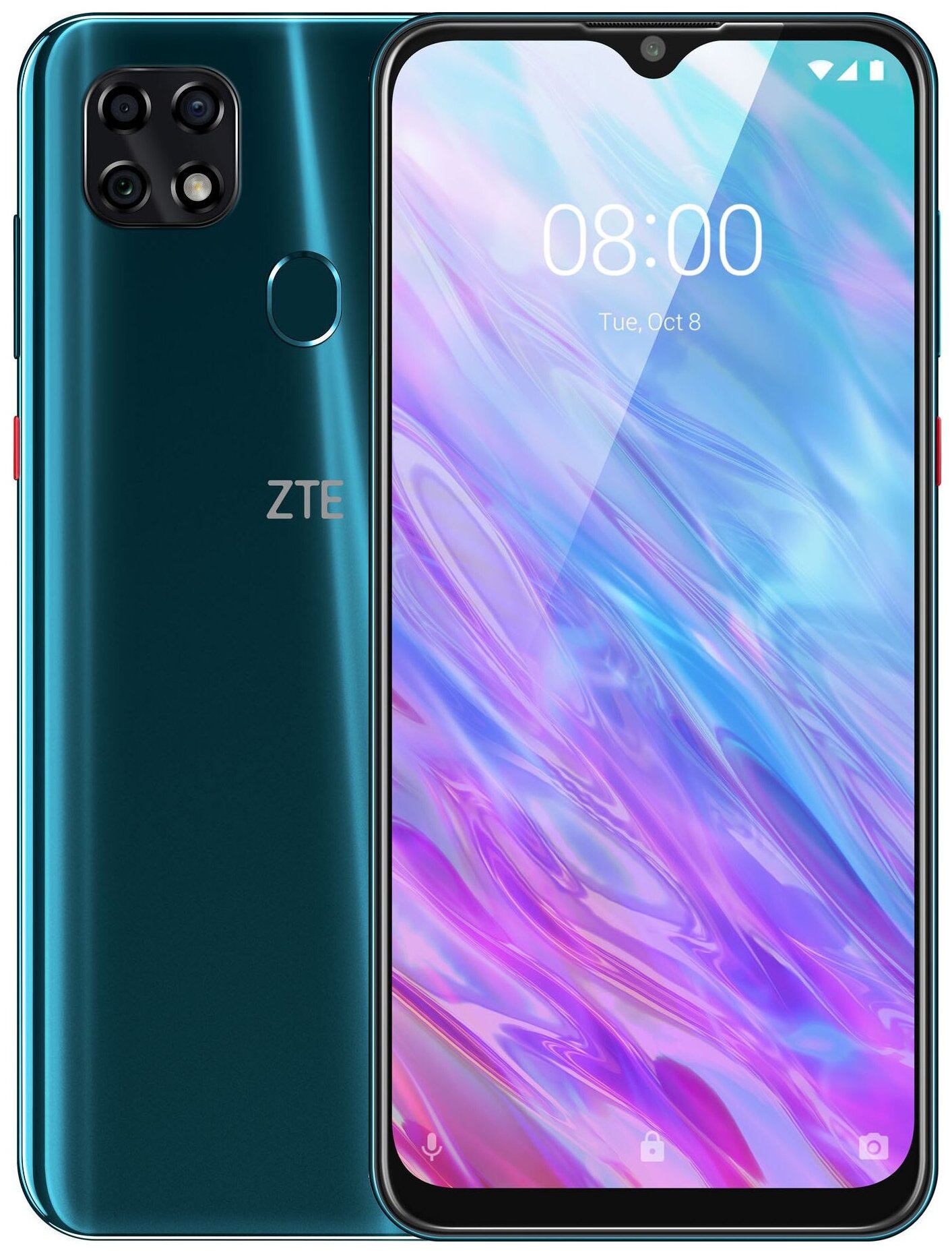 Смартфон ZTE Blade 20 Smart 4/128 ГБ Global, Dual nano SIM, темный изумруд